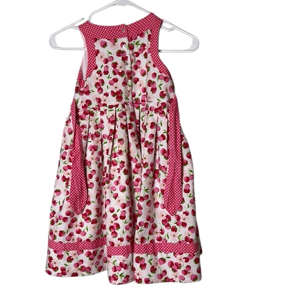 Sarah Louise kids formal dress,floral cherries,pageant,photo 
 sz 6? PTP 11.5 - Picture 5 of 16